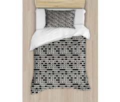 Modern Rectangle and Lines Duvet Cover Set