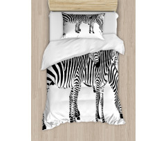 Wild Zebras Duvet Cover Set