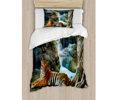 Indochina Tiger Banyan Tree Duvet Cover Set