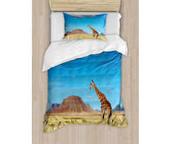 Savanna Giraffes Duvet Cover Set