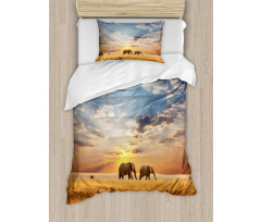 Elephants Untouched Land Duvet Cover Set