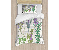 Botanical Infographic Plants Duvet Cover Set