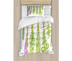 Hanged Beneficial Plants Dry Duvet Cover Set