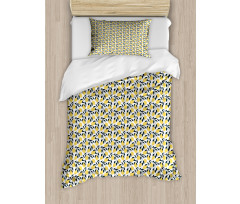 Repetitive Citrus Fruits Duvet Cover Set