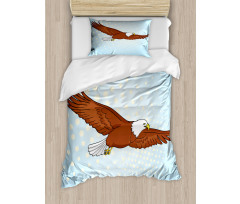 Pop Art Comic Falcon Bird Duvet Cover Set