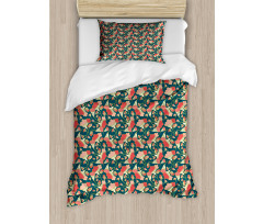 Cartoon Surreal Shapes Duvet Cover Set