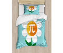 Number on Cartoon Daisy Duvet Cover Set