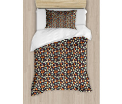 Apple and Pear Silhouettes Duvet Cover Set