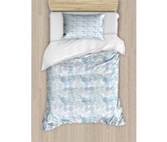 Simplistic Vortex Motif Duvet Cover Set