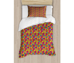 Colorful Geometric Star Duvet Cover Set