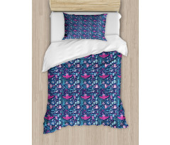 Animals and Botany Duvet Cover Set