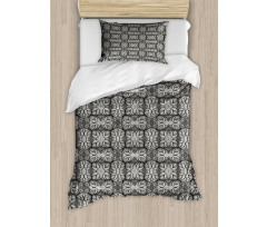 Zentangle Botanical Motif Duvet Cover Set