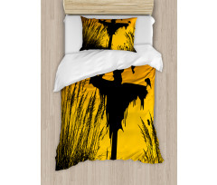 Rural Silhouettes Duvet Cover Set