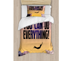 You Can Do Everything Phrase Duvet Cover Set