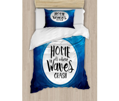 Home is Where Waves Crash Duvet Cover Set