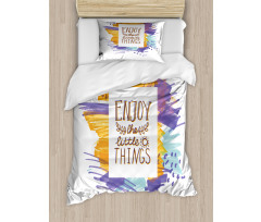 Enjoy the Little Things Duvet Cover Set