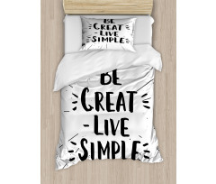 Creative Be Live Simple Duvet Cover Set