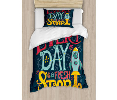 Encouraging Love Life Themed Duvet Cover Set