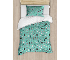 Sailor Birds Boats Anchors Duvet Cover Set