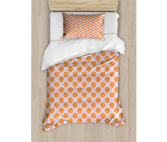 Citrus Fruit on Polka Dots Duvet Cover Set