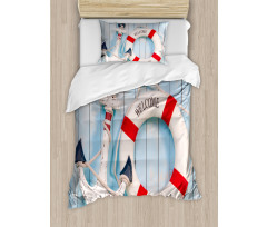 Anchor and Life Buoy Duvet Cover Set