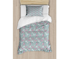 Delicate Hawaiian Leaves Duvet Cover Set