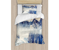 Snowy Winter View Duvet Cover Set