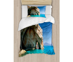 Sea Cave on Zakynthos Duvet Cover Set