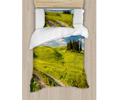 Tuscany Wildflowers View Duvet Cover Set