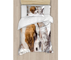 Sniffing Animals Photo Duvet Cover Set