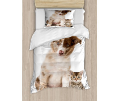 Border Collie Puppy Duvet Cover Set