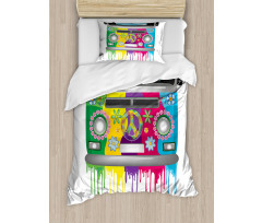 Hippie Van Vacation Duvet Cover Set