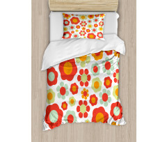 Colored Art Dated Style Duvet Cover Set