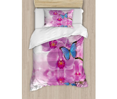 Orchid Bloom on Water Duvet Cover Set