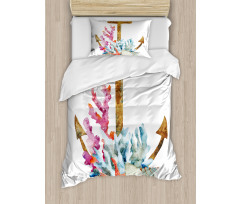 Anchor Corals Seaweed Duvet Cover Set