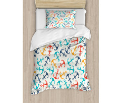 Anchor Shape in Lines Duvet Cover Set