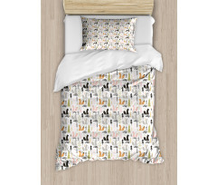 Squirrel Trees Woodland Duvet Cover Set