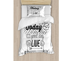 Inspiration Gratitiude Duvet Cover Set