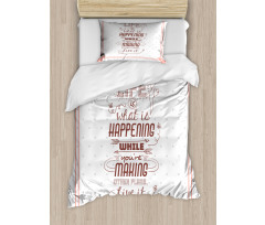 Motivational Attitude Art Duvet Cover Set