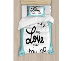 Positive Simple Wording Duvet Cover Set