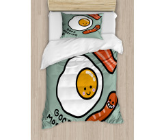 Morning Egg Sausages Duvet Cover Set