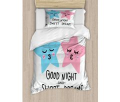 Dreams Stars Kiss Duvet Cover Set