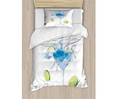 Martini Splashing Lime Duvet Cover Set