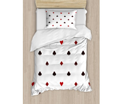 Gambling Club Minimalist Duvet Cover Set