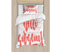 Typography Duvet Cover Set