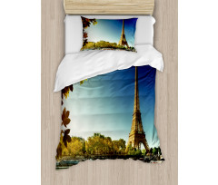 Paris with Tower Duvet Cover Set