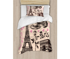 Bakery in Paris Eiffel Duvet Cover Set