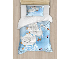 Gracious River Nature Scenery Duvet Cover Set