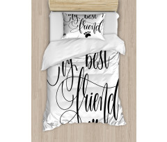 Positive Paws Words Duvet Cover Set