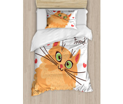 Kitten Motivation Duvet Cover Set